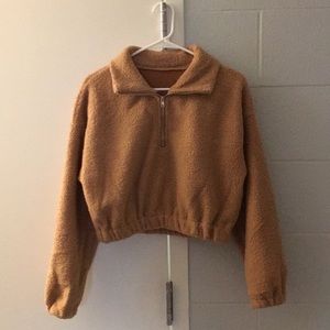 Cropped Teddy Sweater